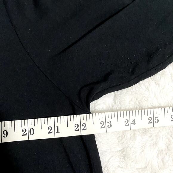 Soft Surroundings Black Soft Stretchy Knit Long Sleeve Lagenlook Boho Tunic 1X - Picture 6 of 6